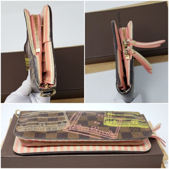 100% Auth Louis Vuitton Zip Wallet - Picture 4 of 8